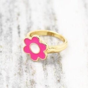 Pink Flower Ring